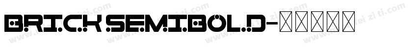 Brick SemiBold字体转换
